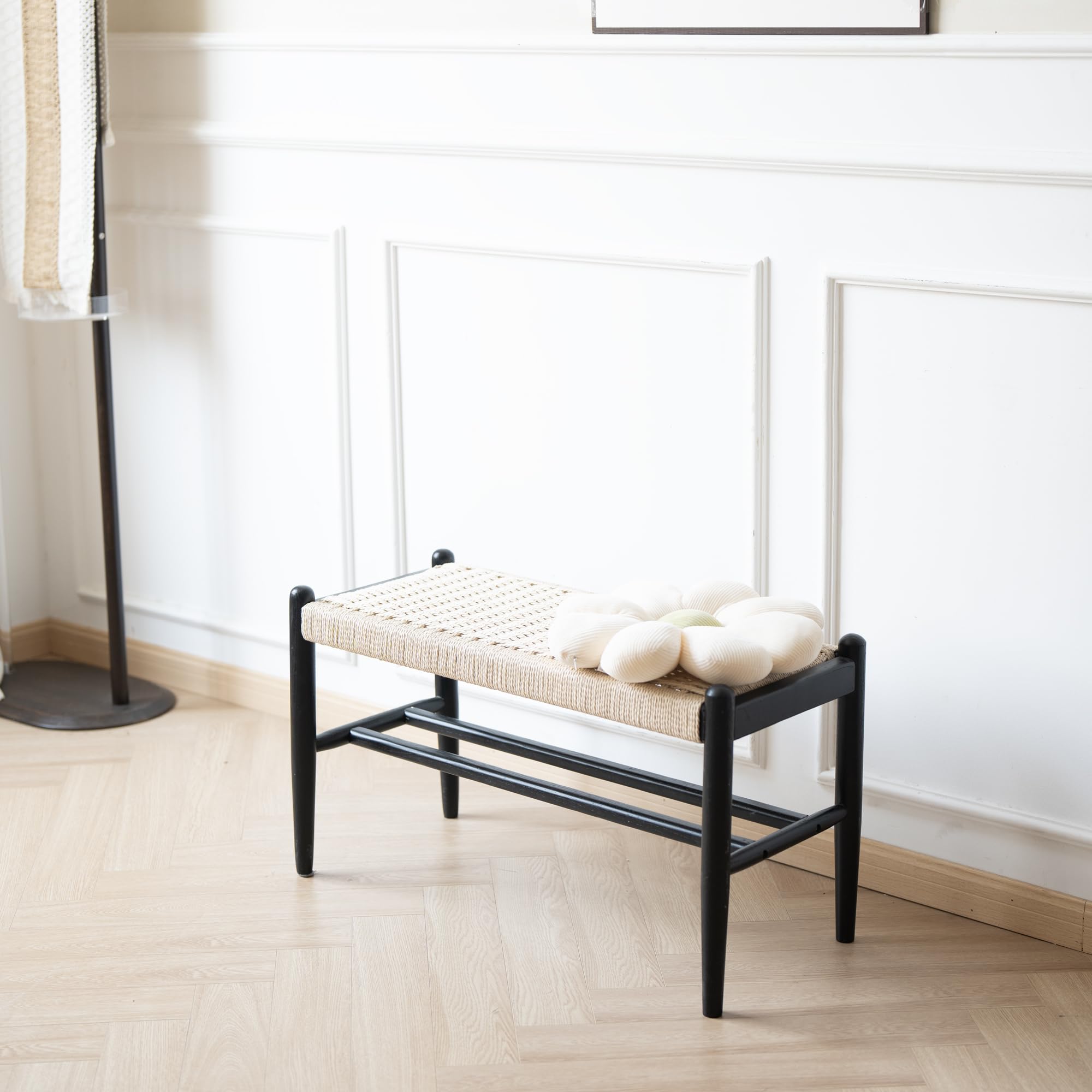 Amazon.com: XINNAN Solid Wood Entryway Bench with Shoe Storage